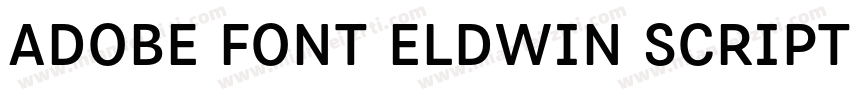 Adobe Font Eldwin Script字体转换